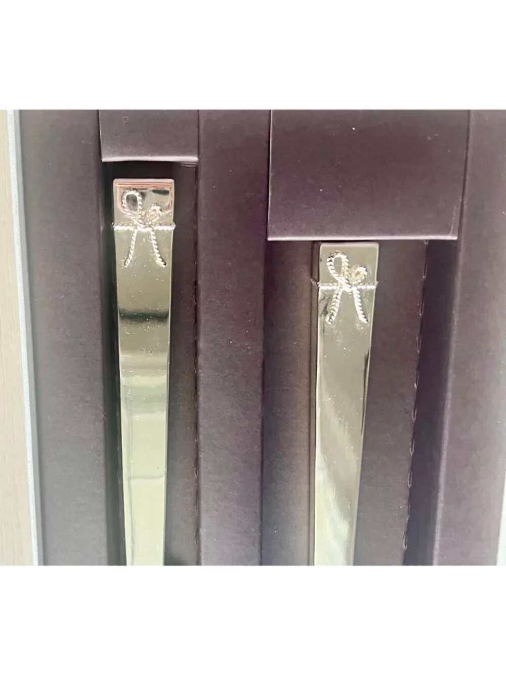 Vera Wang Wedgwood Love Knots Cake Knife & Server Set Silver Plated Wedding NWT - Picture 3 of 12